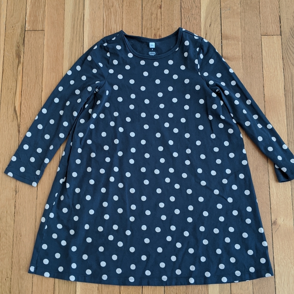 Tea Collection Printed Side Pleat Dress -Dots